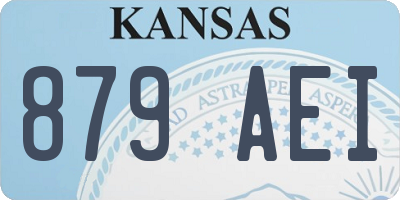 KS license plate 879AEI