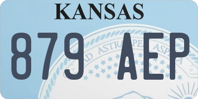 KS license plate 879AEP