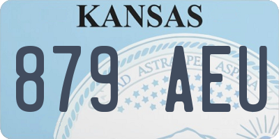 KS license plate 879AEU