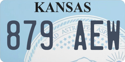 KS license plate 879AEW