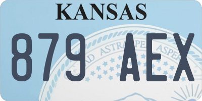 KS license plate 879AEX