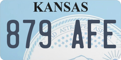KS license plate 879AFE