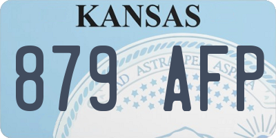 KS license plate 879AFP