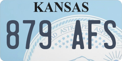 KS license plate 879AFS
