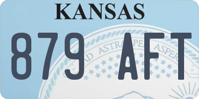 KS license plate 879AFT