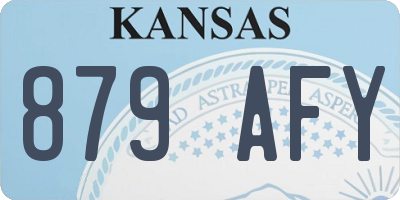 KS license plate 879AFY