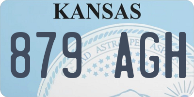 KS license plate 879AGH
