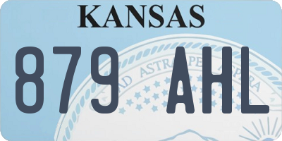 KS license plate 879AHL