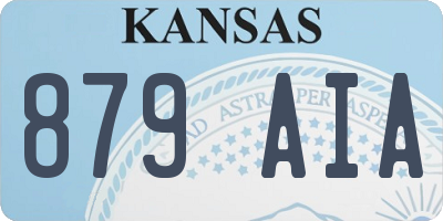 KS license plate 879AIA