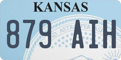 KS license plate 879AIH