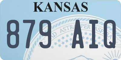 KS license plate 879AIQ