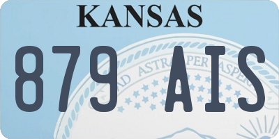 KS license plate 879AIS