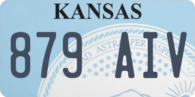 KS license plate 879AIV
