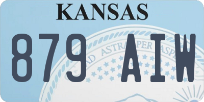 KS license plate 879AIW