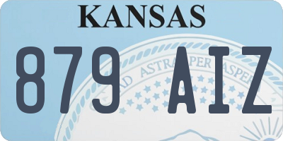 KS license plate 879AIZ