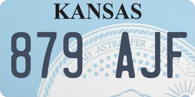 KS license plate 879AJF