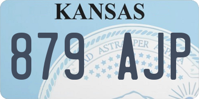 KS license plate 879AJP