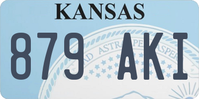 KS license plate 879AKI
