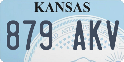 KS license plate 879AKV