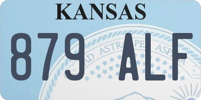 KS license plate 879ALF