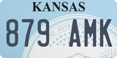 KS license plate 879AMK