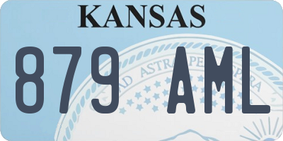 KS license plate 879AML