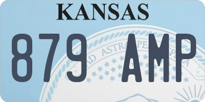 KS license plate 879AMP