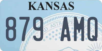 KS license plate 879AMQ