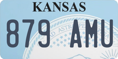 KS license plate 879AMU