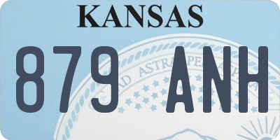 KS license plate 879ANH
