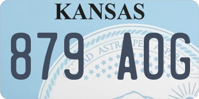 KS license plate 879AOG