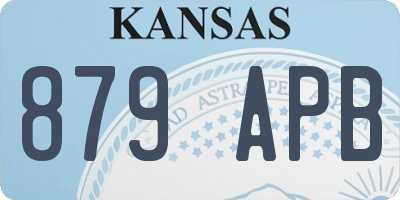 KS license plate 879APB