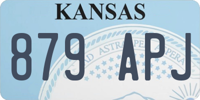 KS license plate 879APJ