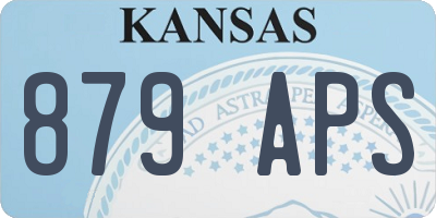 KS license plate 879APS