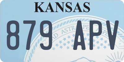 KS license plate 879APV