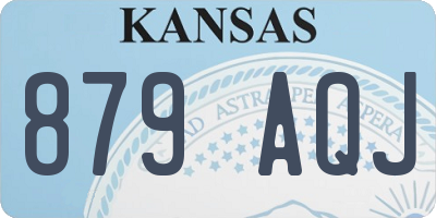 KS license plate 879AQJ