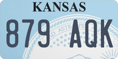 KS license plate 879AQK