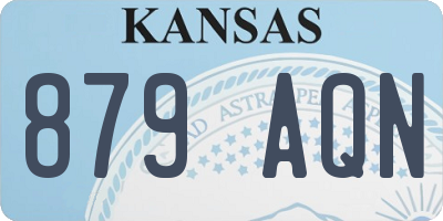 KS license plate 879AQN
