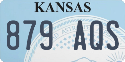 KS license plate 879AQS