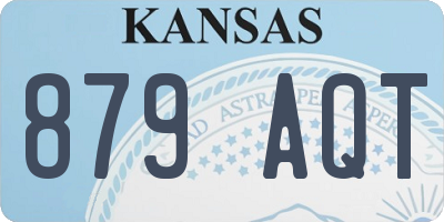 KS license plate 879AQT