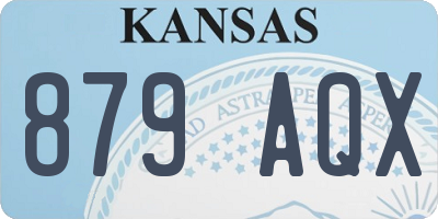 KS license plate 879AQX