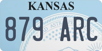 KS license plate 879ARC