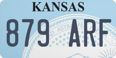 KS license plate 879ARF