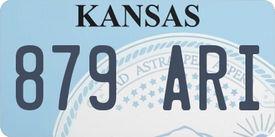 KS license plate 879ARI
