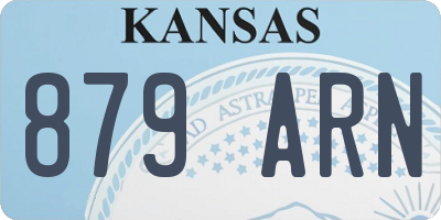 KS license plate 879ARN