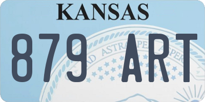 KS license plate 879ART