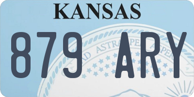 KS license plate 879ARY