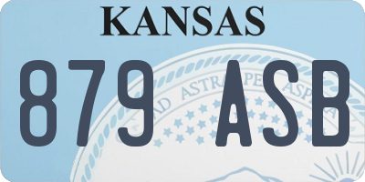 KS license plate 879ASB
