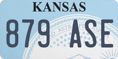 KS license plate 879ASE