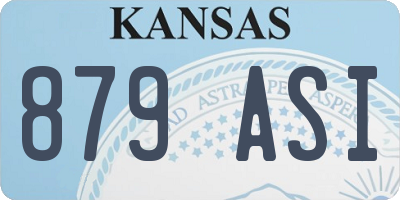 KS license plate 879ASI